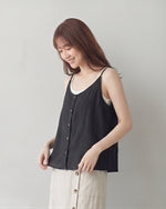 M-3XL 清涼夏日 | 細肩帶排釦寬鬆吊帶背心