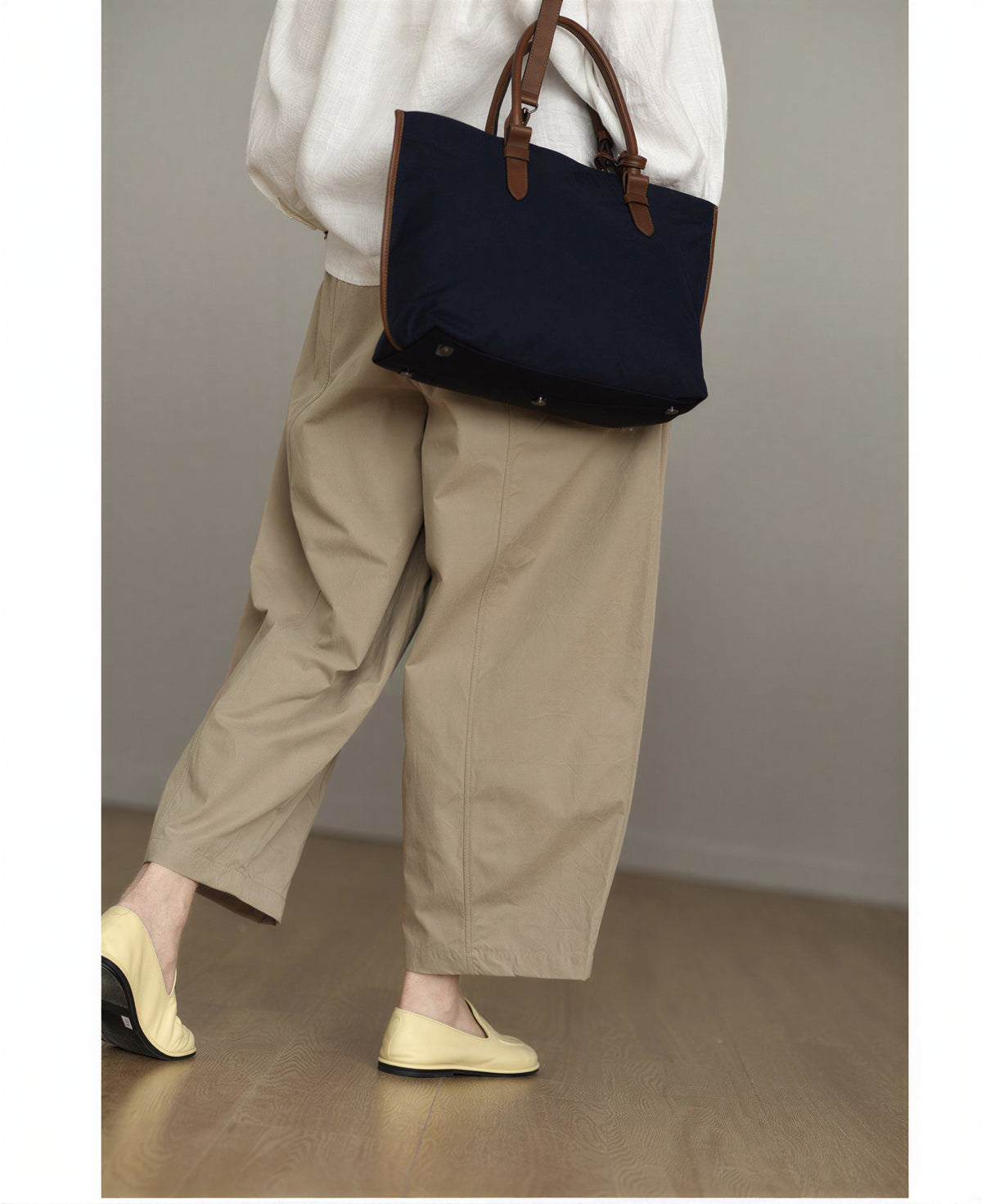 「3色」M-2XL 立體打褶九分寬褲