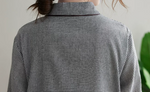 「秋季新品 」「兩色」M-2XL 寬鬆A字擺立體剪裁襯衫洋裝