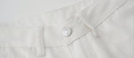 「秋季新品 」S-XL 白色高腰垂墜感寬褲牛仔褲