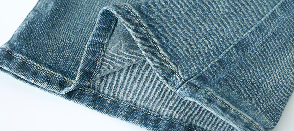 「秋季新品 」「3色」S-XL 高腰微喇拖地牛仔褲