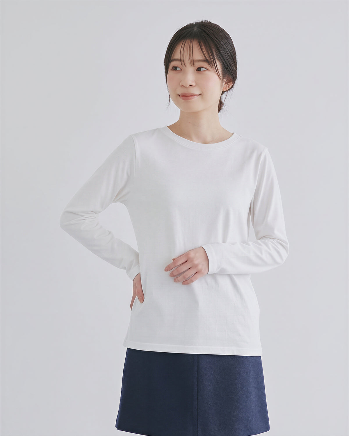 「秋季新品 」「多色」基本款寬鬆版型 棉 100%圓領直筒寬鬆長袖T恤