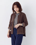 「兩色」「秋季新品 」M-4XL 寬鬆圓領大口袋夾克