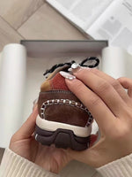 「秋季新品 」拼接線條 厚底內增高3.5cm 休閒運動鞋