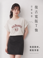 捲邊飛袖復古印花T恤