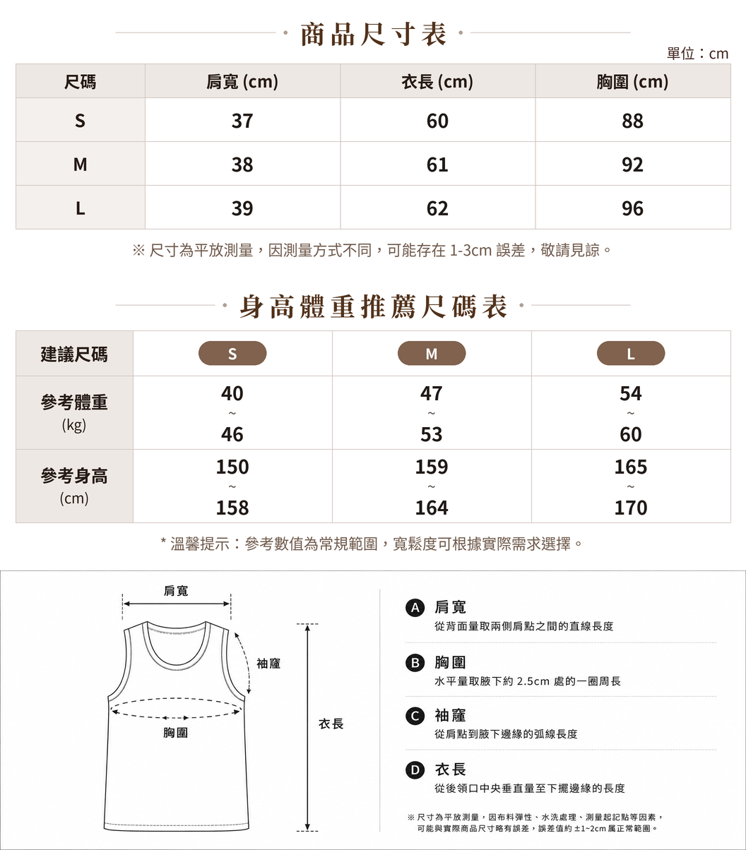 S-L 掛脖V領收腰荷葉邊細肩帶背心 size chart 1
