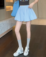 【特惠！多色】高腰燈籠抓皺澎澎裙