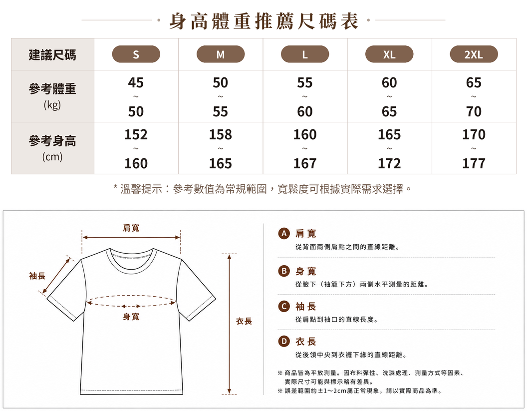 S-2XL 黑色木耳邊抓皺短袖上衣 size chart 1
