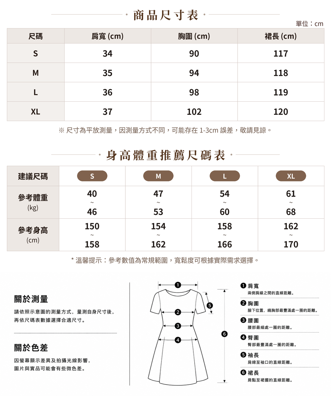 S-XL 白色方領寬肩帶 | 不規則疊層細肩帶洋裝 size chart 1