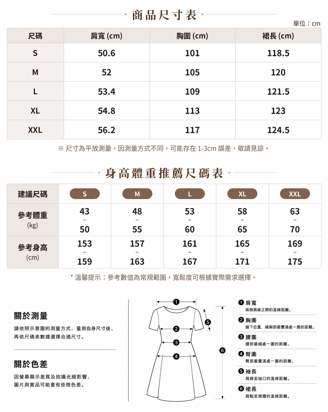 「兩色」S-2XL V領收腰簡潔俐落 | 長版亞麻洋裝 size chart 1