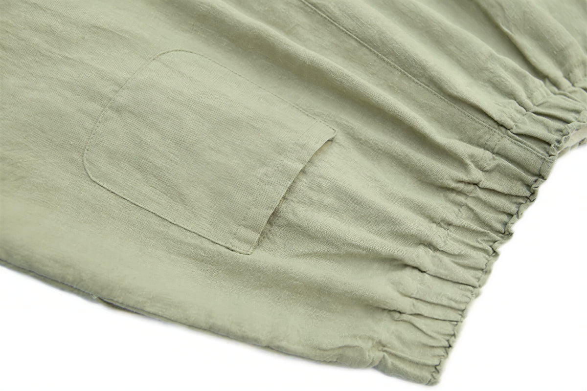 「多色」M-4XL 寬鬆直筒高腰休閒褲
