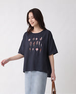 「3色」M-2XL 刺繡圖案 | 寬鬆舒適休閒圓領T恤
