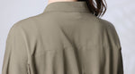 「兩色」「秋季新品 」 M-XL 收腰V領褶襉洋裝