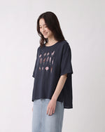 「3色」M-2XL 刺繡圖案 | 寬鬆舒適休閒圓領T恤