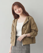 「秋季新品 」M-2XL 連帽短版寬鬆夾克