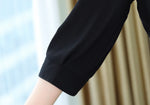 「秋季新品 」 S-2XL  V領收腰中長洋裝