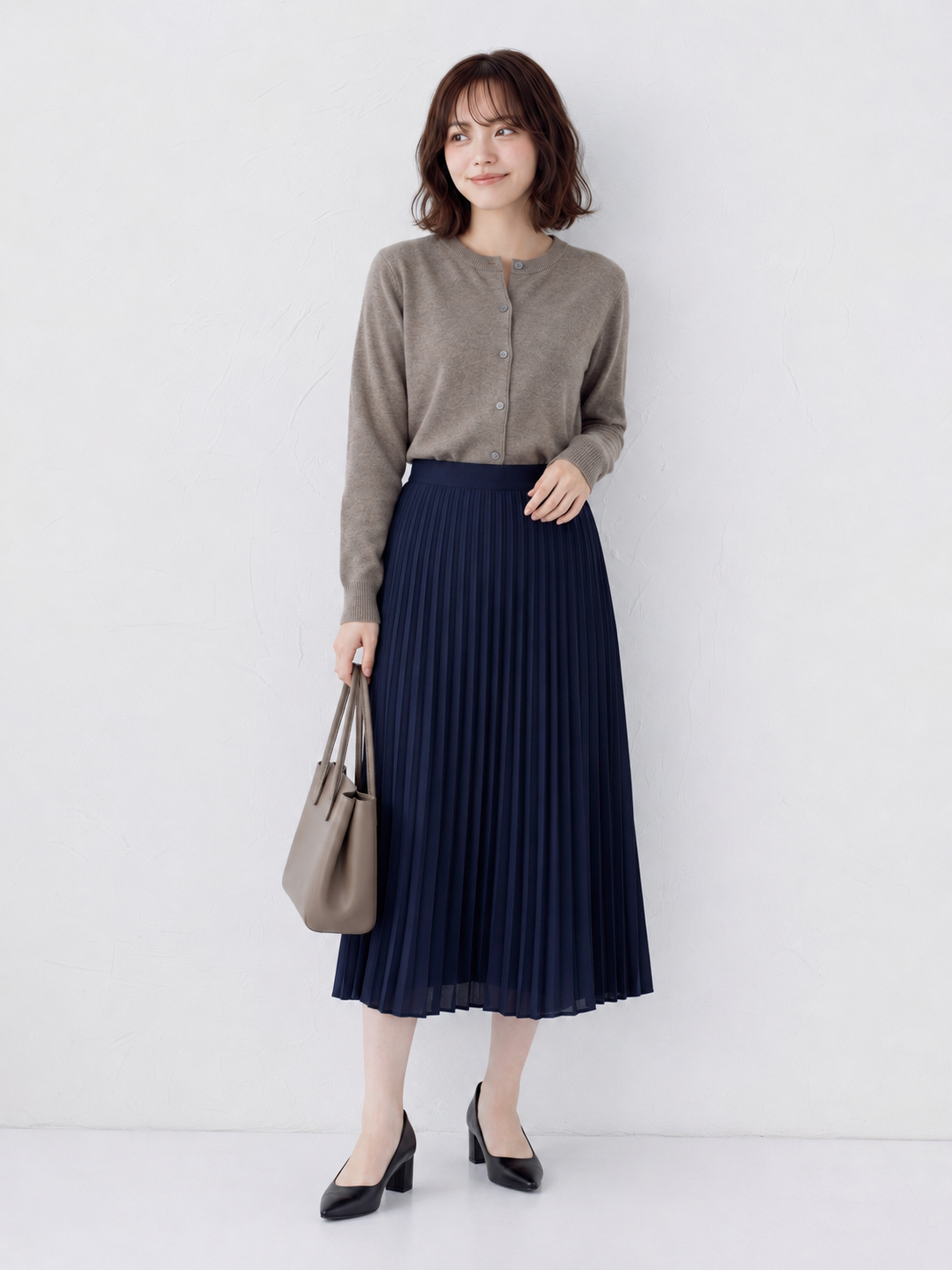 「多色」S-2XL 圓領單排扣修身針織開襟衫