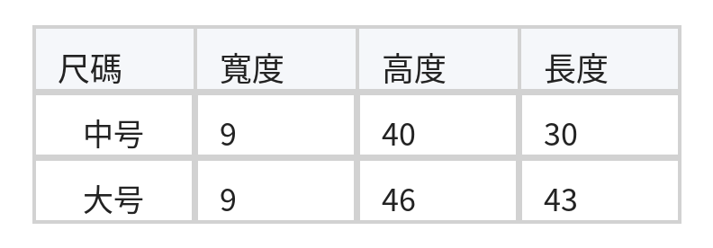 環保購物袋日系尼龍布手提大容量帆布包尼龍刺繡購物包 size chart 1