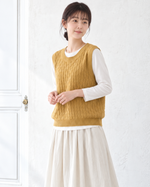 「秋季新品 」「兩色」提花肌理寬鬆背心