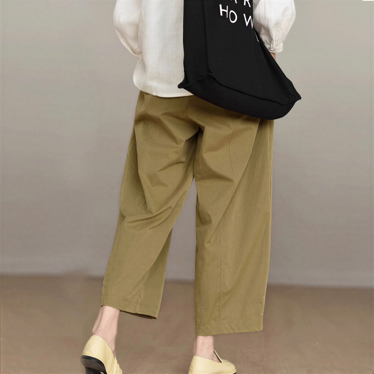 「3色」M-2XL 立體打褶九分寬褲