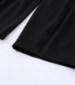 「兩色」「秋季新品 」 M-2XL 高腰修飾胯寬雙扣寬褲