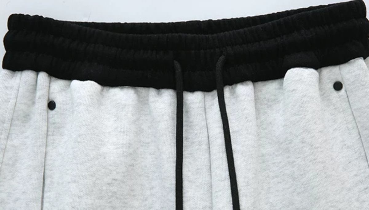 「多色」「秋季新品 」S-2XL 高腰抽繩寬褲衛褲