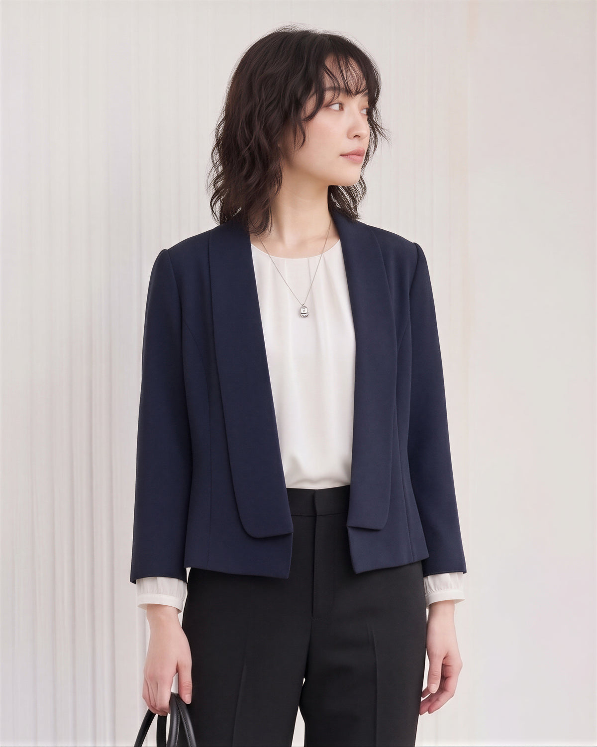 「秋季新品 」「兩色」S-2XL 品質短版開襟七分袖西裝外套