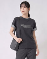 復古高級感撞色寬鬆上衣