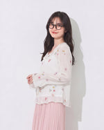 「秋季新品 」S-XL V領壓褶碎花襯衫