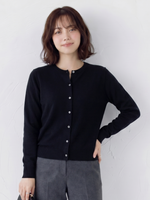 「多色」S-2XL 圓領單排扣修身針織開襟衫