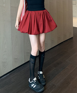 【特惠！多色】高腰燈籠抓皺澎澎裙