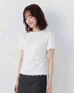 蕾絲花邊 後背鏤空設計 小眾氣質上衣