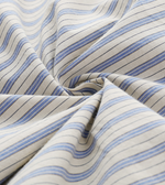 「秋季新品 」 M-XL 純棉甄選 | 條紋拼接燈籠袖襯衫