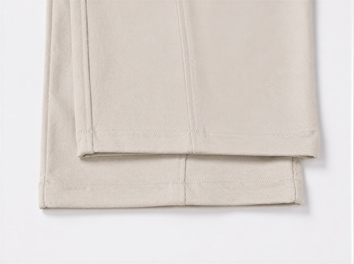 「秋季新品 」「4色」M-XL 高腰抽繩拖地寬褲