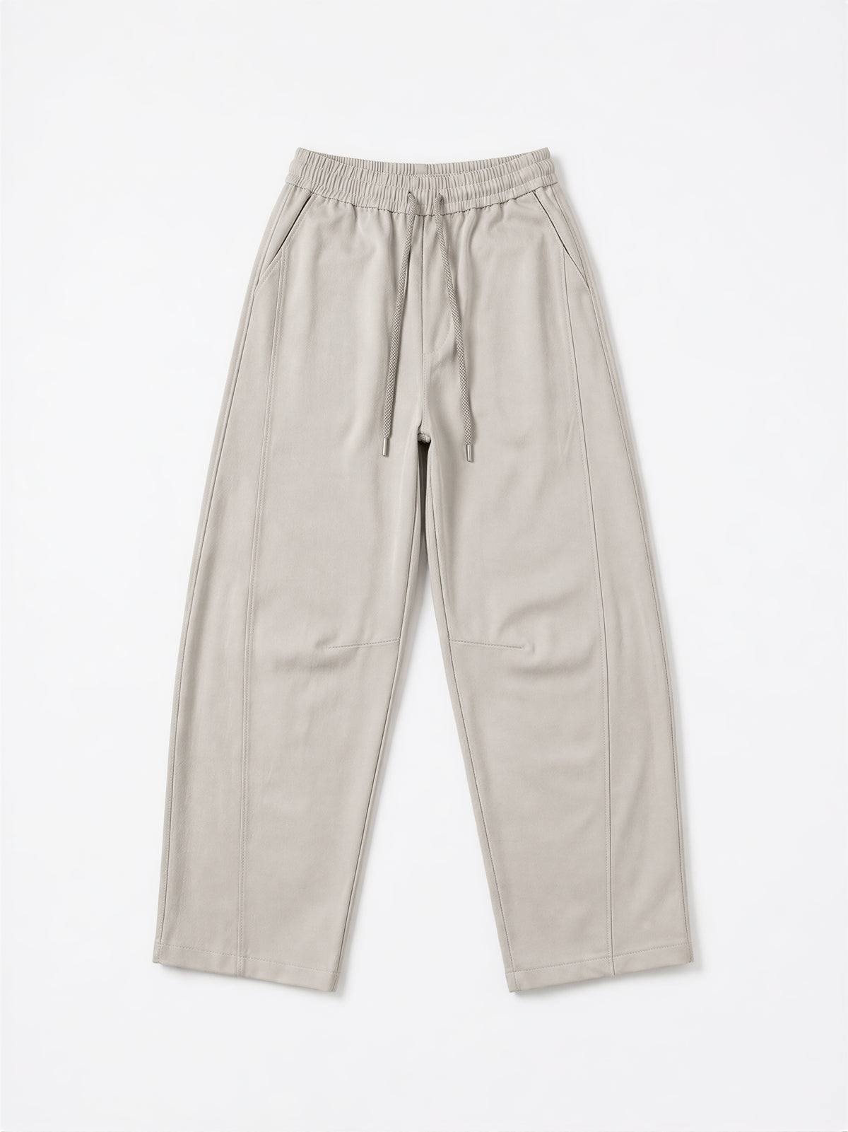 「秋季新品 」「4色」M-XL 高腰抽繩拖地寬褲