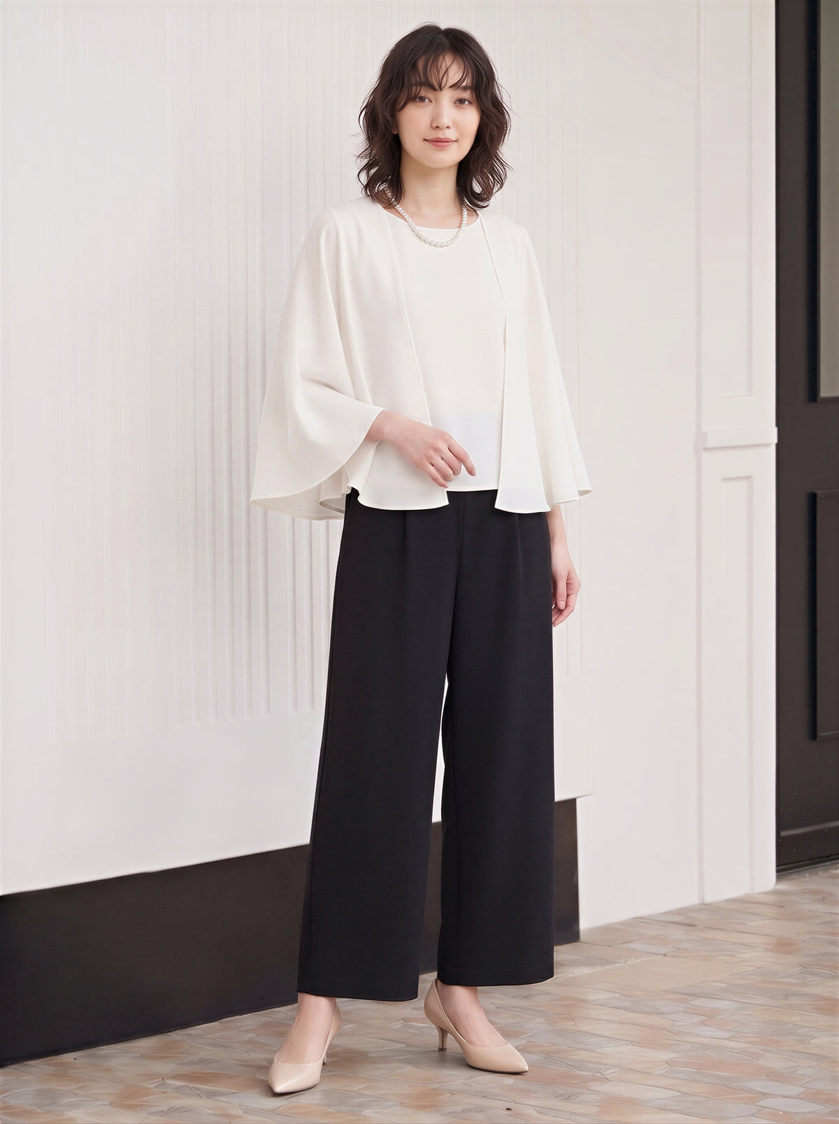 「秋季新品 」「多色」S-2XL 品質兩件式 斗篷袖上衣+長褲 套裝