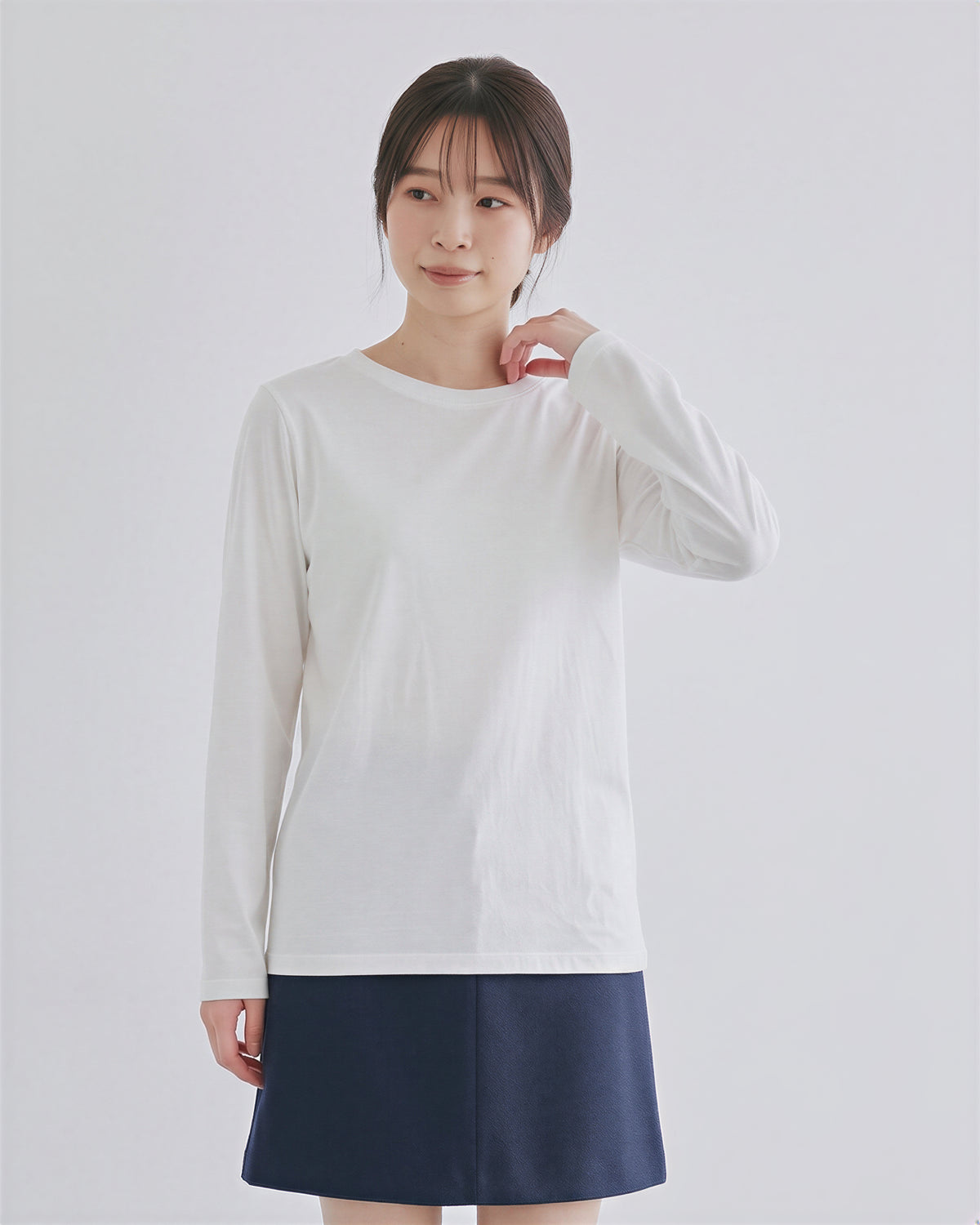 「秋季新品 」「多色」基本款寬鬆版型 棉 100%圓領直筒寬鬆長袖T恤