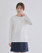 「秋季新品 」「多色」基本款寬鬆版型 棉 100%圓領直筒寬鬆長袖T恤