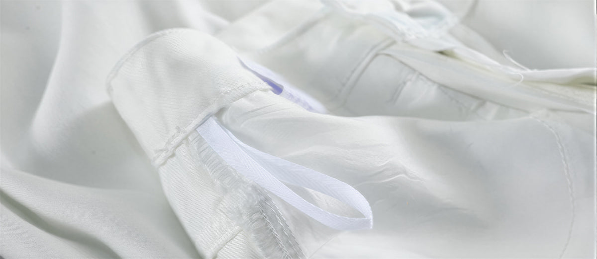 「秋季新品 」S-XL 白色高腰寬褲拖地牛仔褲