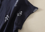 「兩色」M-3XL 小圓領 | 印花寬鬆短袖襯衫