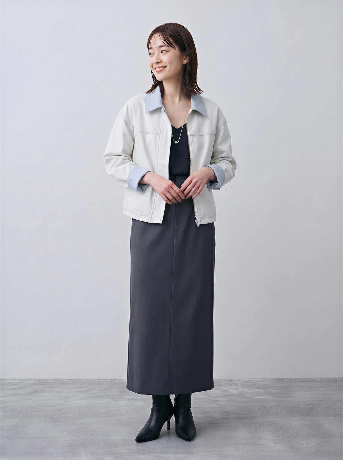S-XL 撞色翻領 | 短版夾克