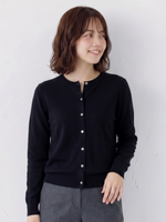 「多色」S-2XL 圓領單排扣修身針織開襟衫