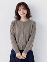 「多色」S-2XL 圓領單排扣修身針織開襟衫