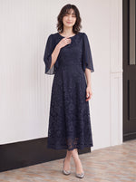 「秋季新品 」「3色」S-2XL 品質披肩袖收腰 | 蕾絲洋裝