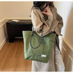 「多色」格紋輕便 編織提把 托特包