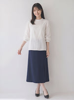 「秋季新品 」「兩色」M-2XL 立體壓褶蕾絲拼接燈籠袖襯衫