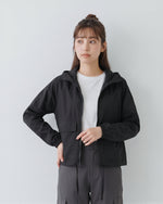「秋季新品 」「兩色」連帽抽繩短版衝鋒外套