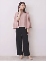 「秋季新品 」「多色」S-2XL 品質兩件式 斗篷袖上衣+長褲 套裝