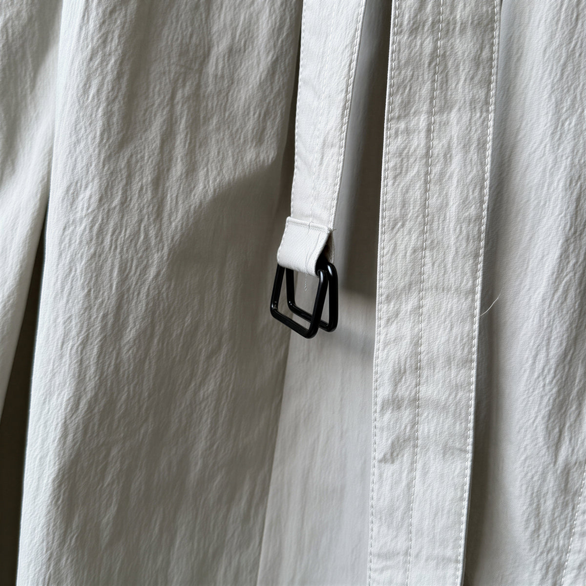 「秋季新品 」M-L 立領綁帶寬鬆襯衫洋裝