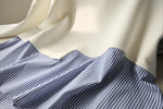 「兩色」「秋季新品 」 S-2XL 拼接條紋寬鬆衛衣